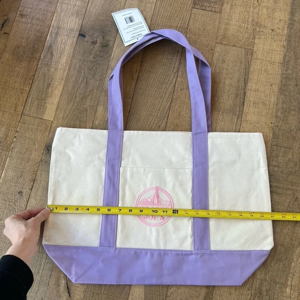 New Trader Joes LARGE Purple Lavender Canvas Tote
BRAND NEW 2026 - Picture 2 of 3